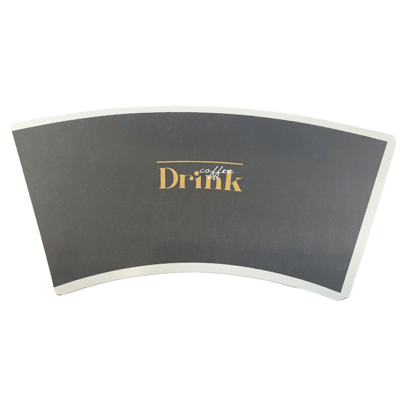 Cupa de hârtie de hârtie cu imprimare de 12 oz Materie primă